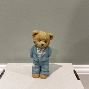 Cherished Teddies Figurine, "A Father Is The Bearer Of Strength", 624888. Suit.